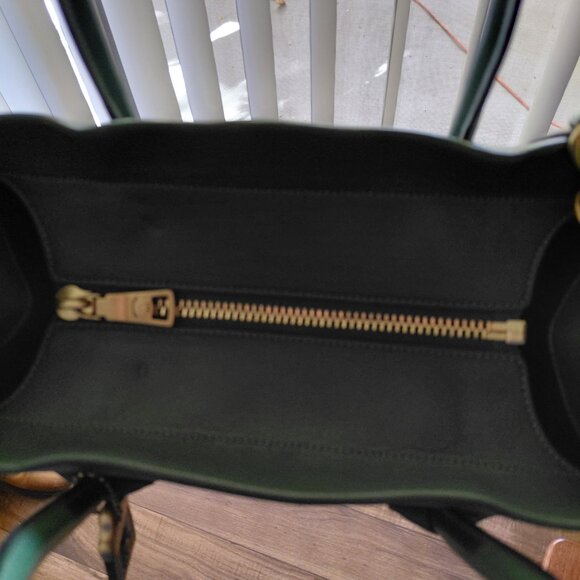 Coach Green Leather Tote New with Tags - Picture 3 of 12